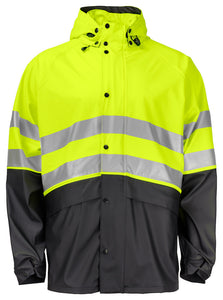 Pro-Job Rain Jacket Short EN ISO 20471 Class 3/2
