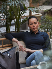 Load image into Gallery viewer, Classic Marion Polo Long Sleeve
